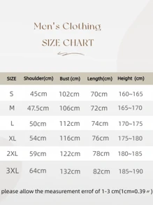 Men's Blessing Slogan Handwritten Pattern Simplicity T-Shirt, 1 PC 220gsm Round Neck Casual Heavy Pure Cotton T-Shirt - 白色 - 查看 5