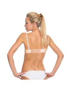 3 件装女士胸罩延长带 2 钩/3 钩/4 钩胸罩延长带，柔软弹力背部胸罩延长带，胸罩延长带，女士内衣扣，适用于胸罩带 - 彩色 - 查看 2