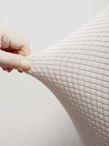 White Waterproof Integrated Curved Office Chair Cover With High Armrests And Elastic Shaped Computer Chair Cover, Hotel Dining Chair Cover, Makeup Chair Cover, All Inclusive Universal - White - View 8