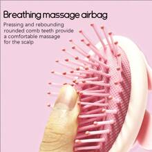 Miniso Sanrio My Melody 3D Ergonomic Massaging Air Cushion Detangling Comb With Sanrio Characters Design, Pink (1PC) - Pink - View 2