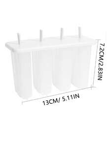 1 Stück/2 Stücke Eis-am-Stiel Form, minimalistischer weißer klarer Eislutscher-former für Zuhause