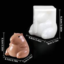 1PC Capybara Animal Series Silicone Mold For DIY Crafts, Diffuser Stone, Aromatherapy Candle & Plaster Ornament Making