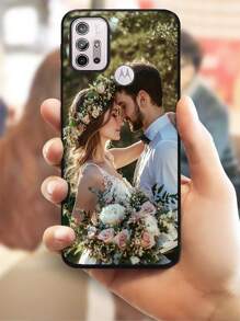 1 pieza Funda de teléfono suave de TPU con estilo de sobre personalizada para parejas para el modelo G5 G2025