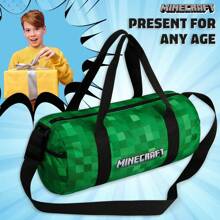 Minecraft Gym Bag Travel Overnight Sports Duffle Adjustable Strap Kit Large Holdall Gamer Hand Luggage - Multicolor - View 4