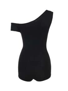 A Simple Sports Sexy Style Summer Asymmetrical Neck Romper, For Cocktail