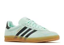Adidas Originals Gazelle Indoor 'Clear Mint Black Gum' Shoes For Men, IH7488, Casual Low Top Sneaker - 透明薄荷黑口香糖 - 查看 3