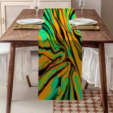 [Nature-Inspired Design] Vibrant Colored Spring Table Runner - Polyester Decor, Suitable For Indoor/Outdoor Dining, Multiple Sizes, Great For Family Gatherings And Seasonal Celebrations - Multicolor - View 65