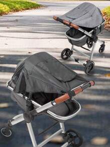 1 件灰色婴儿车遮阳罩和遮光罩，可阻挡 95% 的太阳光线 (UPF50+)，四季皆宜 - 查看 1