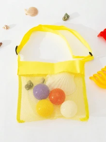 1pc Kids' Seashell Pattern Beach Bag, Mesh Tote Bag For Beach/Grass, Small Size - one-size - View 10