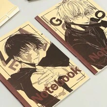 Jujutsu Kaisen 1pc Jujutsu Kaisen Notebook, B5 Exercise Book, Writing Pad, Sketch Book, Gojo Satoru Lined Notebook, Geto Suguru, Memo Book, Student Stationery,School Supplies,Back To School