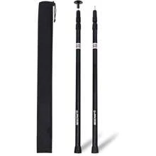2PCS Telescopic Tent Poles Aluminum Erection Pole 4 Section Design For Hammock Awnings Canopy, 235cm