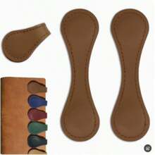 1pc Magnetic Leather Bookmark, Notebook Bookmark Magnetic Bookmark PU Light Luxury, Retro Personalized Pu Leather Magnetic Bookmark - Double-Sided Diary And Book Clips,School Supplies,Back To School