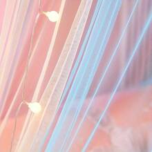 1 件彩虹床网，彩色公主童话帐篷，天篷粉色圆顶阅读角，独角兽主题派对装饰蚊帐，黑色圆形蚊帐，保护家人免受蚊虫叮咬（不含灯珠） - 彩色 - 查看 7