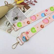 3.8cm New Colorful Floral Pattern Adjustable Wide Strap For Backpack Handbag Crossbody Purse Accessories Boho Flower - Pink - View 6