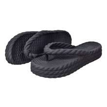 Women's Platform Sandal Fashion Comfortable Lightweight Soft - Hitam - View 3