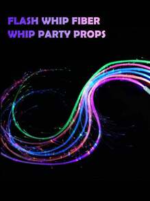 360° LED 光纤鞭子旋转超亮光学手绳发光像素鞭子流动玩具舞蹈派对表演派对