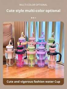 1pc Summer Car Insulated Cup, Large Capacity, Heat Resistant, Separate Drinking Cup - Multicolor - View 14