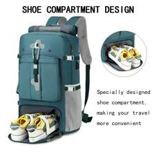 Zaino da viaggio, zaino da campeggio all'aperto con scomparto per scarpe, borsa da viaggio casual, zaino per computer per uomini e donne