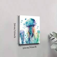 1Pc Framed Wall Art  Ocean Marine Life  Canvas Poster Paintings Ideal Gift For Living Room Bedroom Corridor Wall Decor Room Decoration Ready To Hang