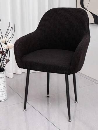 黑色防水一体式弧形办公椅套带高扶手弹力定型电脑椅套酒店餐椅套化妆椅套全包通用