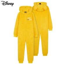 Disney Stitch Fleece Onesie Hooded 4-14 Years PJ Comfy Loungewear Gift - Yellow - View 4