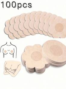 200 peças/100 peças/50 peças/40 peças/20 peças/10 peças Protetores Descartáveis para Mamilos, Sutiã Invisível Sem Costura e Respirável, Acessórios de Lingerie e Roupa Íntima Feminina, Vestidos de Festa de Decote Baixo, Sutiãs, Acessórios de Roupa Íntima, Protetores de Mamilo para Prevenir Exposição, Acessórios de Fotografia de Casamento, Acessórios de Vestuário de Casamento