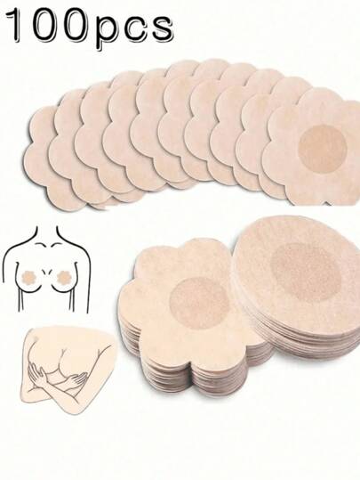 200pcs/100pcs/50pcs/40pcs/20pcs/10pcs Disposable Nipple Covers, Seamless Breathable Self-Adhesivelnvisible Bra, Women's Lingerie & Underwear Accessories,Low Cut Evening Dresses, Bras, Underwear Accessories, Nipple Covers To Prevent Exposure, Wedding Photography Supplies, Wedding Clothing Accessoriess