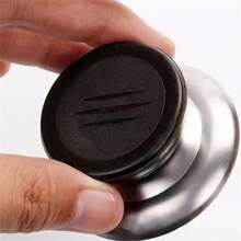 5 piezas Perillas de tapa de acero inoxidable, cubiertas para manijas de ollas antiscaldado para sartenes de vidrio y metal, sin necesidad de electricidad, accesorios de cocina duraderos y modernos, herramienta manual de cocina - Multicolor - Ver 4