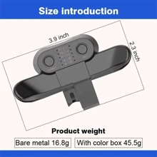 Accesorio de botón posterior para el controlador de PlayStation 4 (solo para PlayStation 4 / Slim / Pro) de DATA FROG, adaptador de tecla de paleta de gamepad - Multicolor - Ver 7