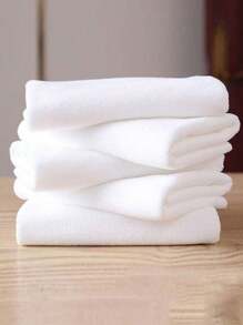 15 piezas Toalla facial blanca simple, toalla sin pelusa para hotel de baño, toalla facial suave y absorbente, suministros de baño, paño de lavado blanco, toalla pequeña para baño y ducha, accesorios de baño, hoteles y gimnasios (El producto está hecho de material resistente al desgaste. Aunque es ligero, es resistente al desgaste. Espero que pueda entender.)