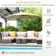 1 Pc Outdoor Beach Umbrella, Double-Sided Sun Umbrella, Large Sunshade Umbrella, Dia.116.1" X 98.4"H, Cover A Wide Range Of Sunlight, The Handle Can Be Raised And Lowered 360 Degrees To Adjust The Umbrella