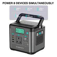 Swarey S160 UK Portable Power Station 300W Outdoor Solar Generator For Holiday RV Camping,Outdoor Adventure,Emergency - UK Plug(220-240V) - View 3