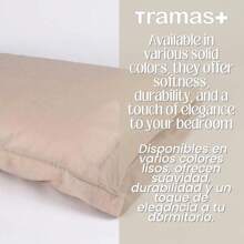 Tramas+ Taie d'oreiller, 125x45cm, 100% coton, extra douce et respirante, fermeture enveloppe, certifiée Oeko-Tex - ✅ Livraison 24/72h en Espagne (péninsule)