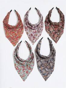 1pc Vintage Totem Retro Printed Fabric Headband, Casual & Simple Hair Accessory For Women