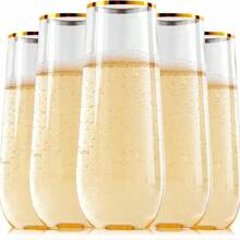 3 件可重复使用的亚克力饮水杯，派对玻璃杯，适用于冰沙、啤酒、冰咖啡，可用洗碗机清洗且防碎，