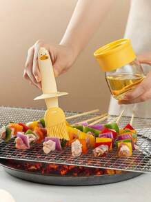 1/6pcs High Temperature Silicone Cookware Set,Barbecue Cooking SetTools , Integrated Design,No Hair Loss, Easy To Clean, Suitable For Barbecue, Cooking, Baking, Soup, Pastry, Cake, Cream, Jam