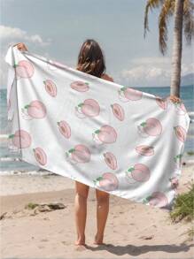 1pc Colorful Sausage Dog Printed Beach Towel, Suitable For Summer Beach, Swimming Pool, Swimming, Relaxation, Party, Holiday Accessories For Men And Women, Travel Essential, Beach Must-Have Beach Essentials