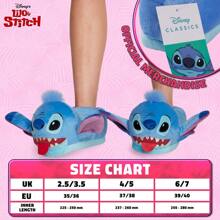 Disney Stitch Slippers 3D Warm Soft Baby Yoda Non Slip Sole Size 3-8 Eeyore Gift - Multicolor - View 6