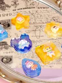 1pc/12pcs Multiple Geometric Pendant Silicone Molds With Hanging Holes, Jewelry UV Resin Molds, Epoxy Resin Necklace Keychain Molds - White - View 4