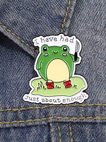 1PC Animals Quotation Enamel Pin Cartoon Brooches For Women Lapel Pins Badge On Backpack Costume Accessories Fashion Jewelry Gifts