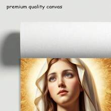 1 Virgin Mary Prayer Theme, Religious Oil Painting Art Canvas Printing Posters, Modern Wall Arts Decoration Painting, Suitable For Home, Bedroom, Living Room, Bathroom, Office, Home Decoration, Wall Decoration - Multicolor - View 5