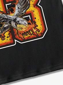 Lonblece Summer Men's Brand Handpainted Numeric Element Print Casual Sports Tank Top - Black - View 6