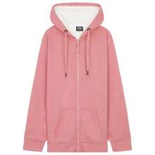 City Comfort Fleece Lined Hoodie Zip 5-15 Years Warm Cosy Outerwear Full Loungewear Gift - Pink - View 1