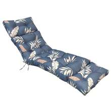 Outdoor Folding Lounger Chair Cushion Recliner Rocking Chair Sofa Mat Deck Chair Cushion For Yard Patio Beach Pool Deck For Outdoor Folding Chaise Lounge Chair Cushion For Beach Sunbathing Patio - 藍白色 - 查看 7