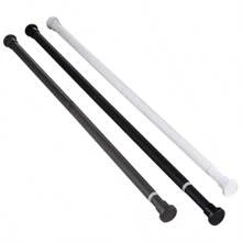 CTSZOOM 1 pieza Barra de cortina retráctil de primavera negra para divisor de habitación, cortina de ducha del baño, sin necesidad de perforar, longitud ajustable, fácil instalación para baño, ventanas, caravana, sala de estar, dormitorio, armario, balcón, barra de extensión de múltiples tamaños Decoración de otoño para el hogar Accesorios de baño Regreso a la escuela