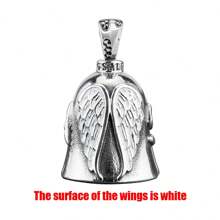 Guardian Angel Motorcycle Bell Handful Good Luck Bells Keyring Drive Pendant Accessories Lead-Free Pewter Bike Bell Good Luck Gift For Men Women Guard Riding