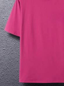 Áo phông nam có in chữ cỡ lớn (tối đa 6XL): Áo phông in chữ dáng cơ bắp - Nơi những người có thân hình to lớn gặp gỡ những người có cá tính lớn hơn, Thích hợp mặc trong nhiều dịp như đi tập thể dục/câu lạc bộ đêm/công sở, v.v. - Màu Hồng Tươi - Xem 4