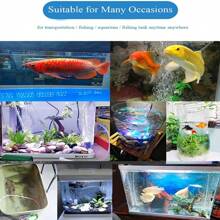 水族箱空气泵，紧凑型氧气泵，1 套氧气泵，双管设计迷你水族箱空气泵套件，超静音 USB 充电鱼缸泵