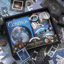 Cosmic Gift Box Set, Ins Style Nostalgic Artistic Tapes, Stickers, Notebook, Pen, Space & Planet Materials School Supplies,Back To School