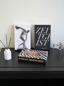 Bộ 3/1 Bộ trang trí bàn làm việc tạo động lực gồm sách trang trí cho trang trí văn phòng tại nhà | Sách giả trang trí phòng cao cấp cho giá sách, trang trí bàn làm việc văn phòng, trang trí văn phòng cho phụ nữ, trang trí nam giới Sách giả để trang trí cà phê, dùng để trang trí phòng, trang trí nhà cửa, trang trí phòng ngủ, trang trí nhà cửa phòng khách, đồ trang trí phòng, trang trí văn phòng - Nhiều màu - Xem 7